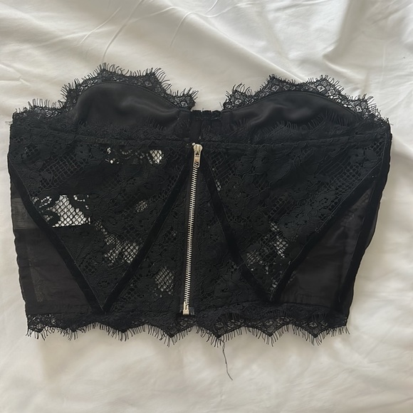 4th and reckless black lace corset top - Picture 2 of 3